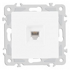 Розетка телефонная rj-11 без рамки arte milano am-206 206.51-1.white